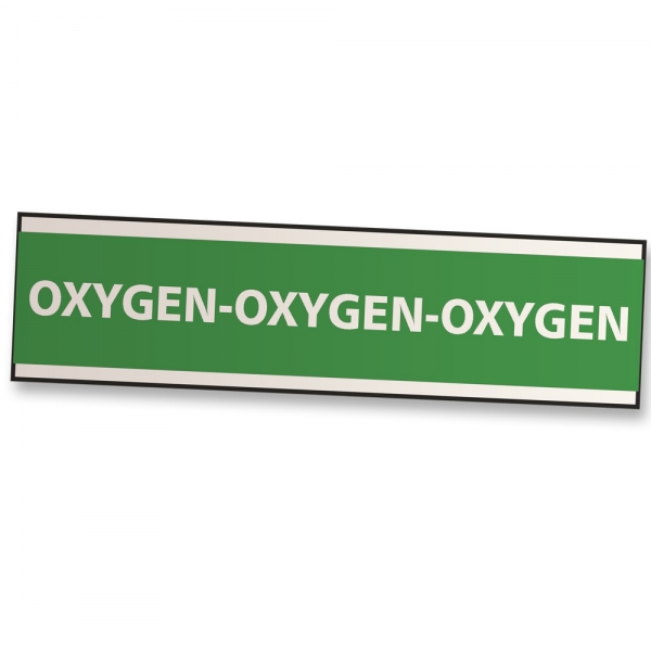 Oxygen Gas Sticker for Dive Tank