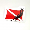 Scuba Diver Stickers Pack of 5