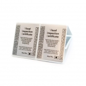 Visual Inspection Sticker Certificate Dive Tank