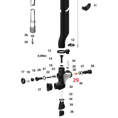 Power Valve for Aqua Lung POWERLINE Inflator and i3 System