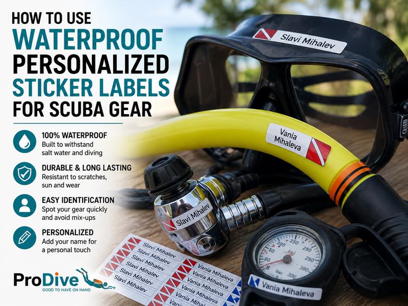 How to Use Waterproof Personalized Sticker Labels for Scuba Gear